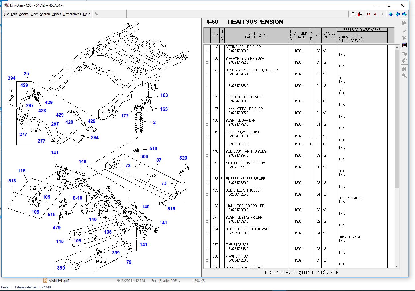 ISUZU CSS NET EPC 092019 Electronic Parts Catalog11