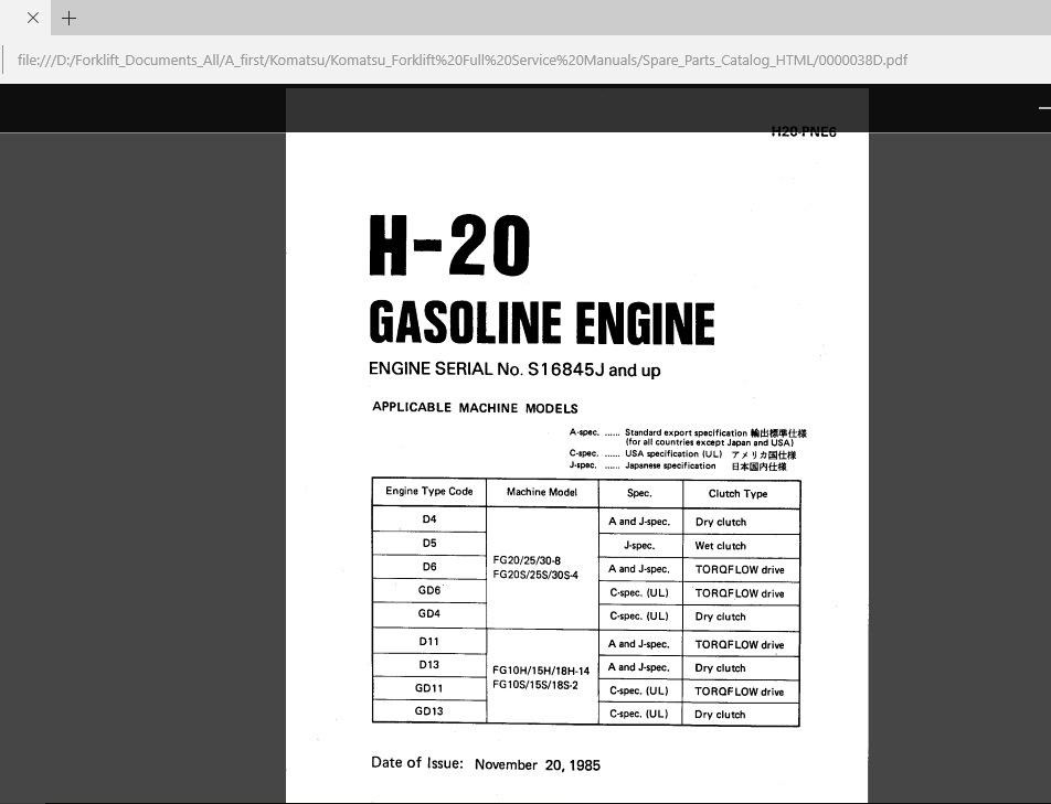 KomatsuForklift Full Service Manuals 5
