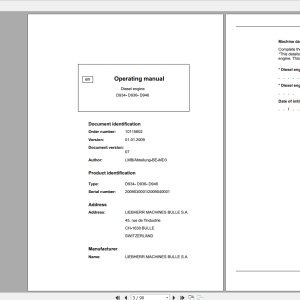 Liebherr Dieasel Engine D934D936D946 1015602 07 EN Operating Manual 1