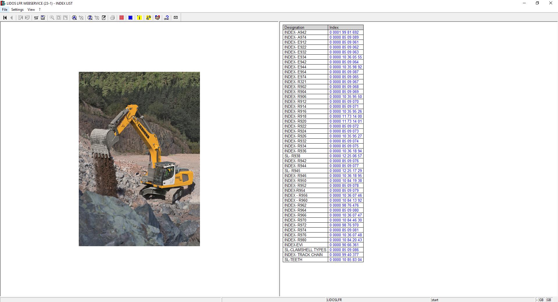 Liebherr Lidos Online EPC Service Document 07201914