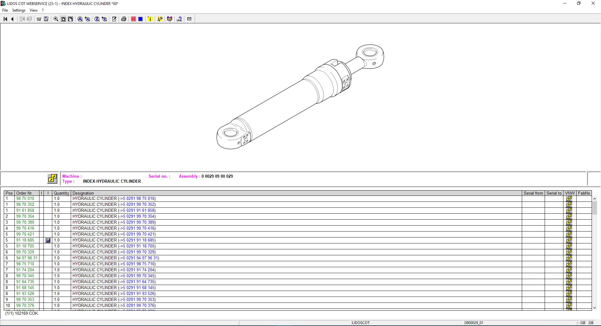 Liebherr Lidos Online EPC Service Document 0720196