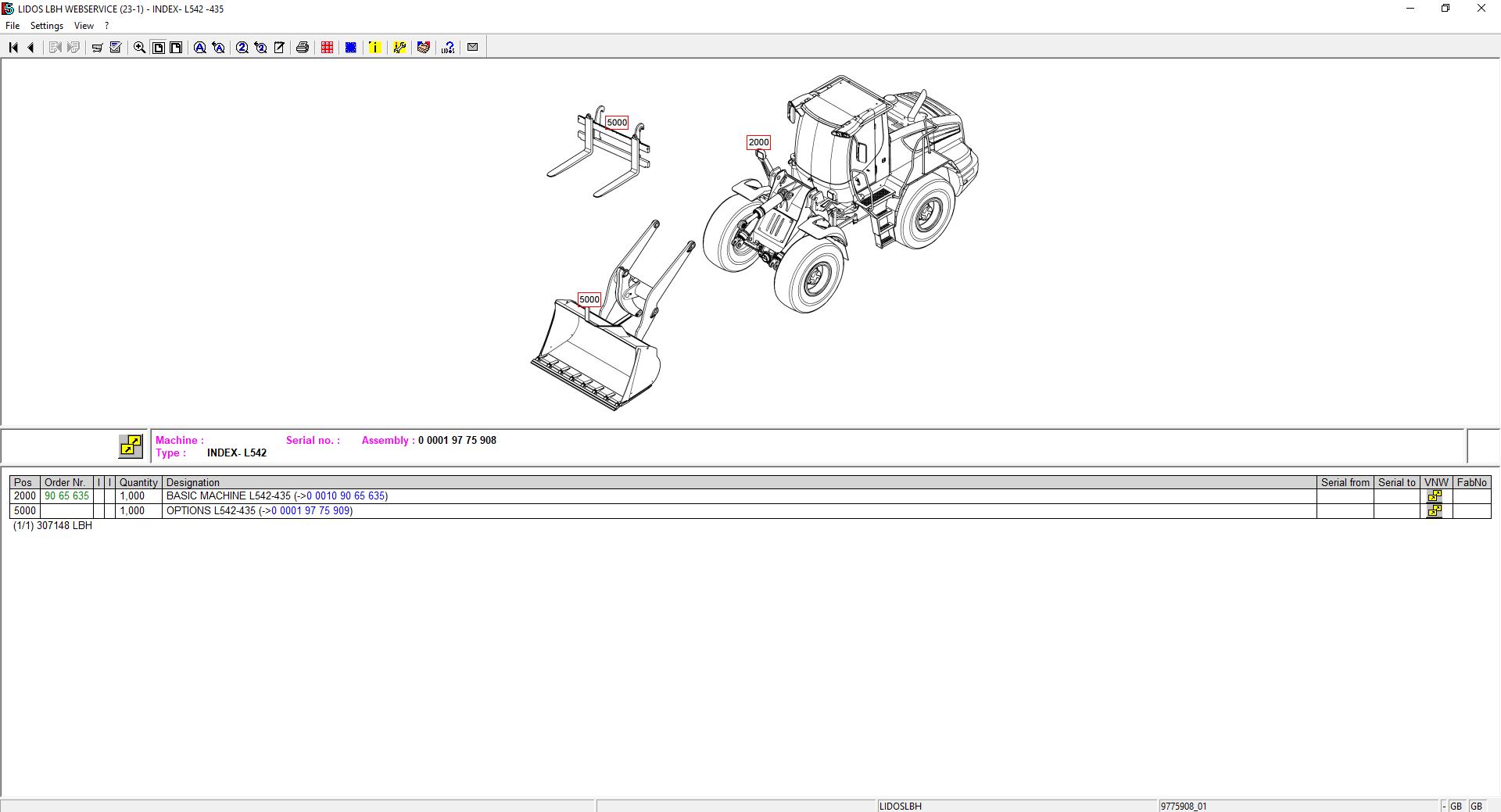 Liebherr Lidos Online EPC Service Document 0720198