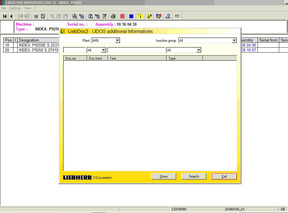 Liebherr Lidos Online EPC Service Document Updated 1020193