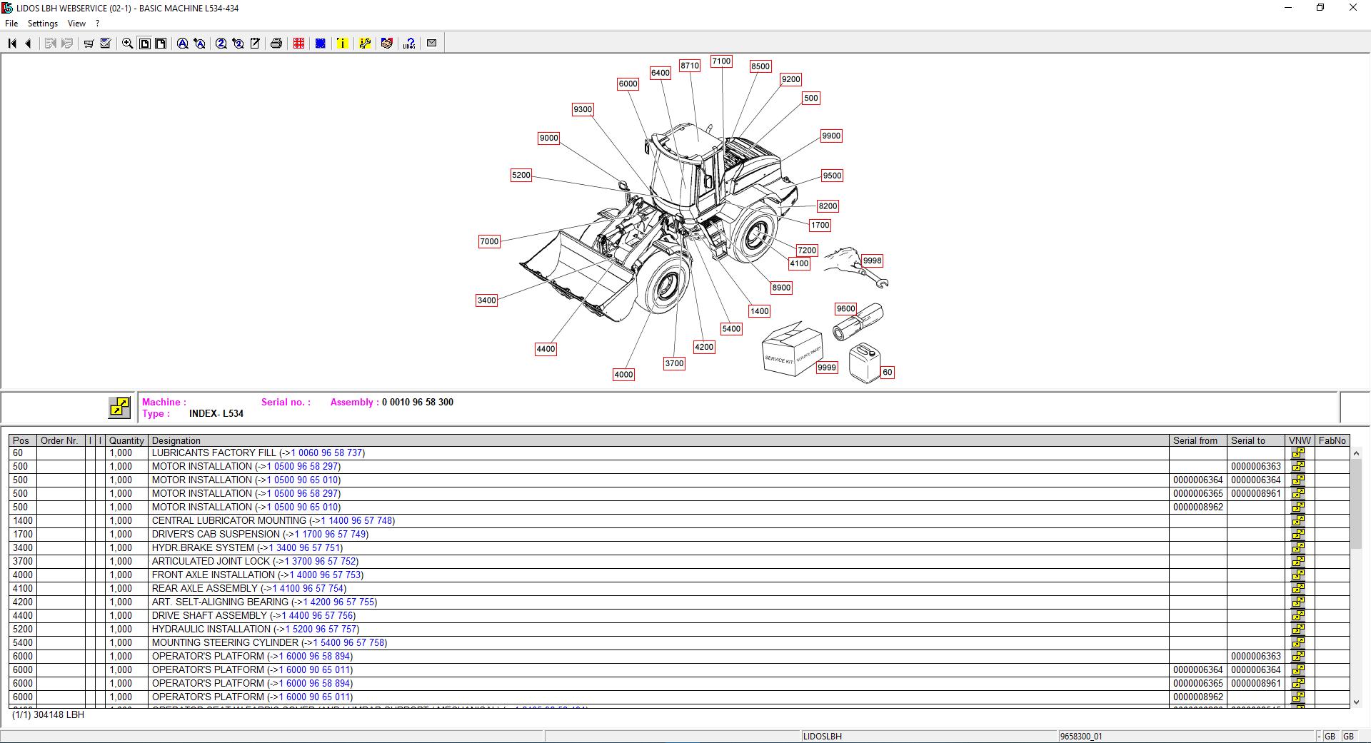 Liebherr Lidos Parts and Service Documentation Offline Updated 0120203