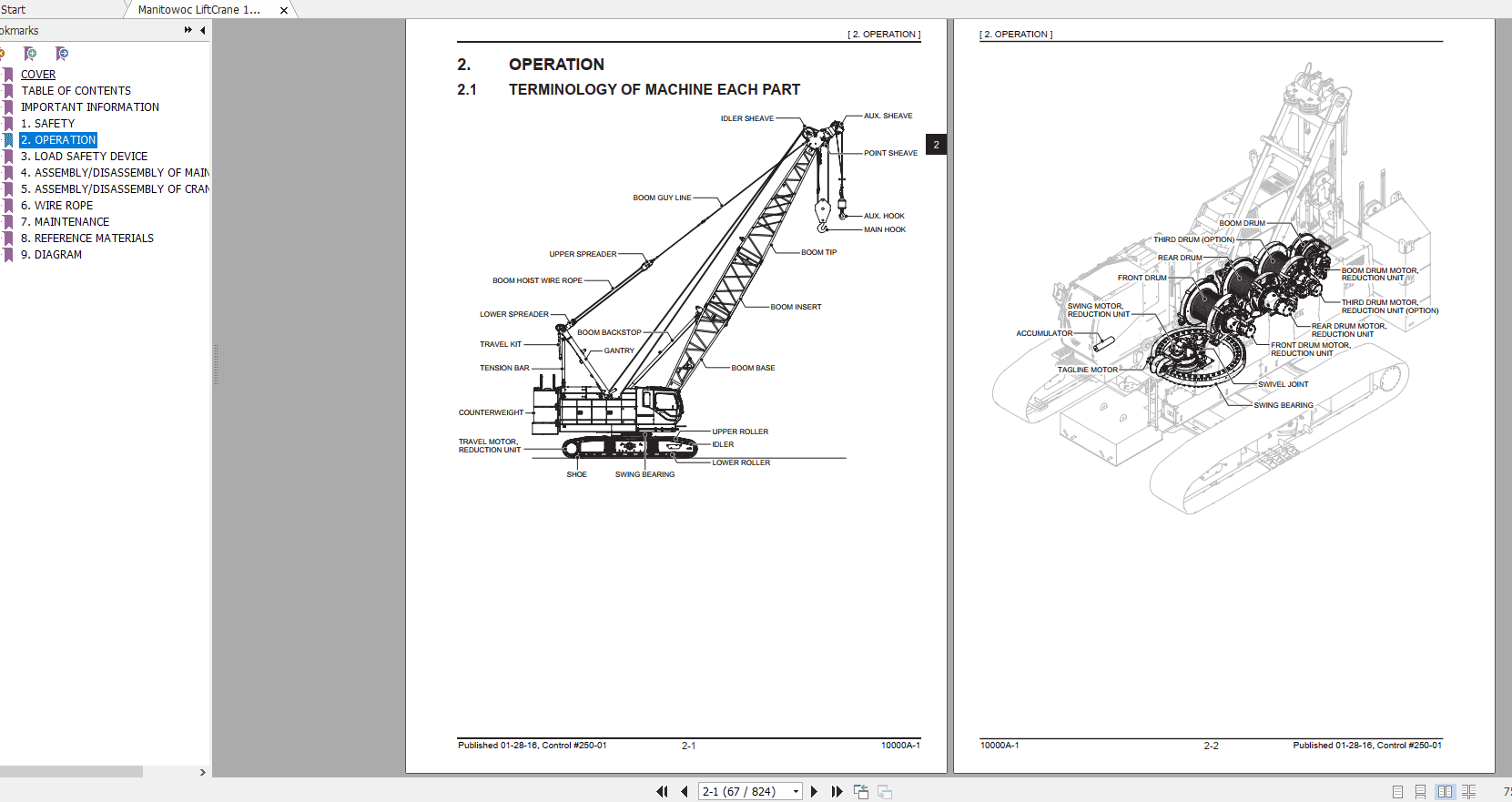 Manitowoc Crane Models 10000A10000B Operators Manual 2