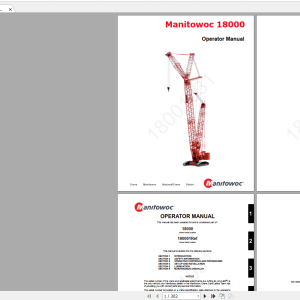 Manitowoc Cranes 18000 18001031CTR032 23 Operator Manual