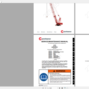 Manitowoc LiftCrane 2250 2251051 CTR040 13 Service Maintenance Manual