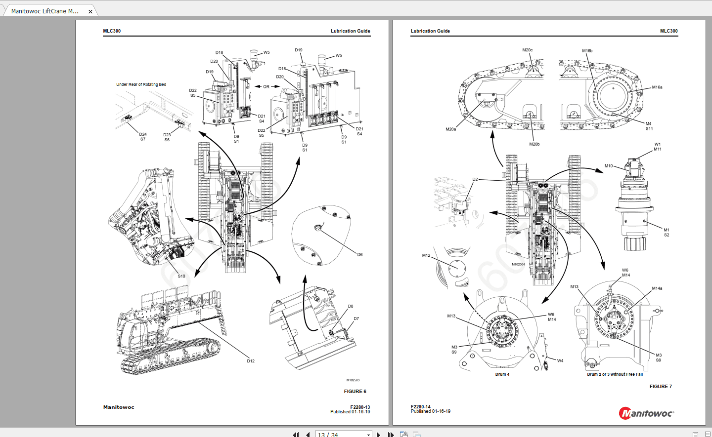Manitowoc LiftCrane MLC 300VPC MAX F228001 16 2019 Lubrication Guide