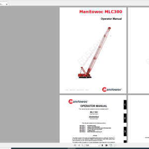 Manitowoc LiftCrane MLC 300 605808CTR234 15 Operators Manual
