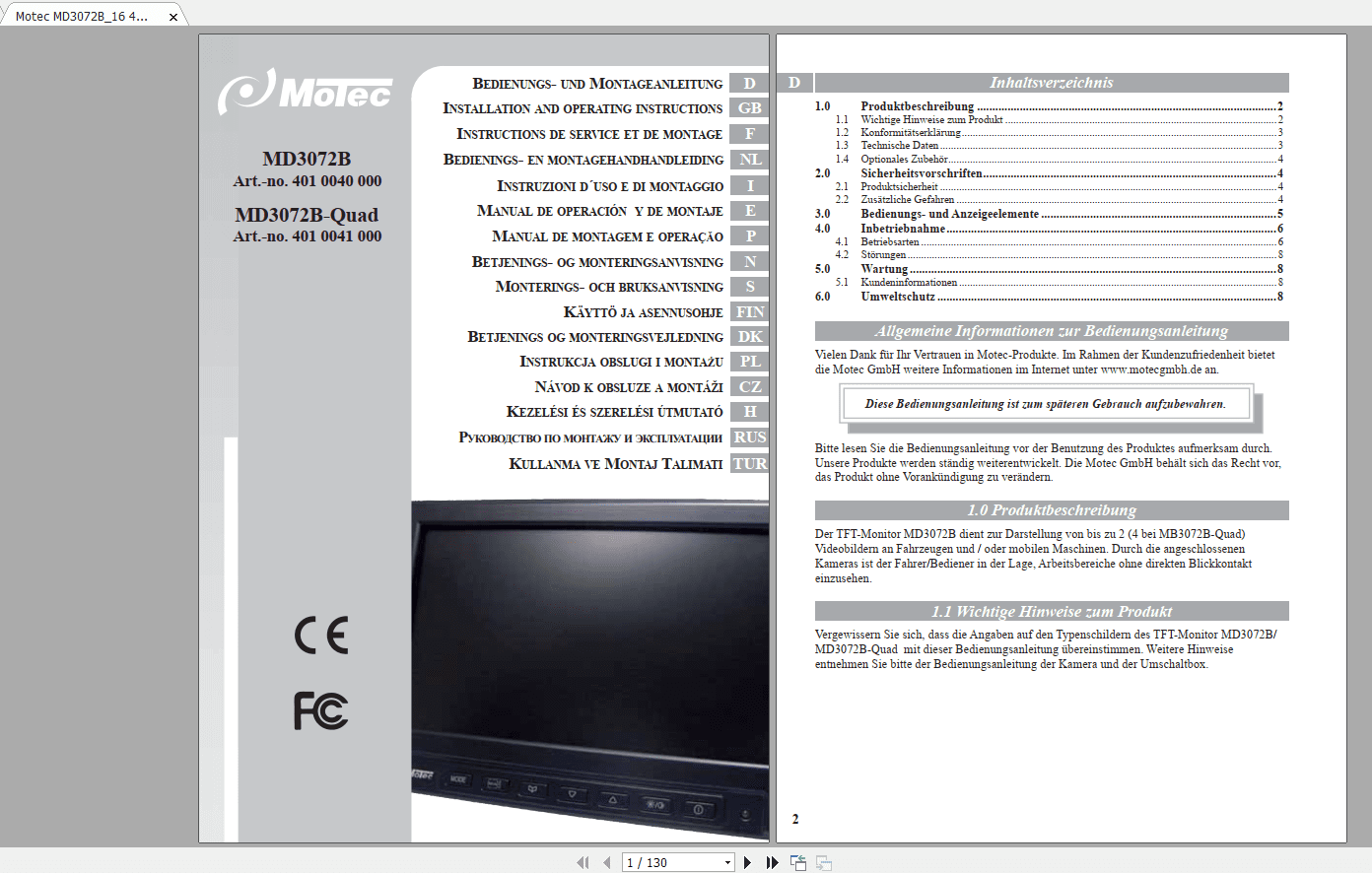 Motec MD3072B16 4010040000 Operators ManualPart 1 5