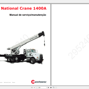 National Crane 1400A 295240CTRL104 06 Service ManualPO