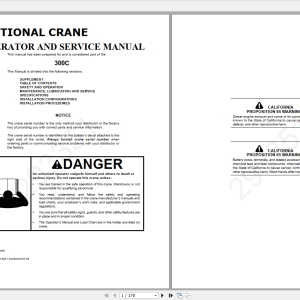 National Crane 300C 293351CTRL037 03 Operator Service Manual 2