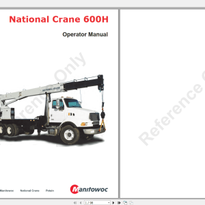 National Crane 600H CTRL091 08 Operators Manual