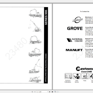 National Crane N95 40004223480 Operating Maintaining Manual