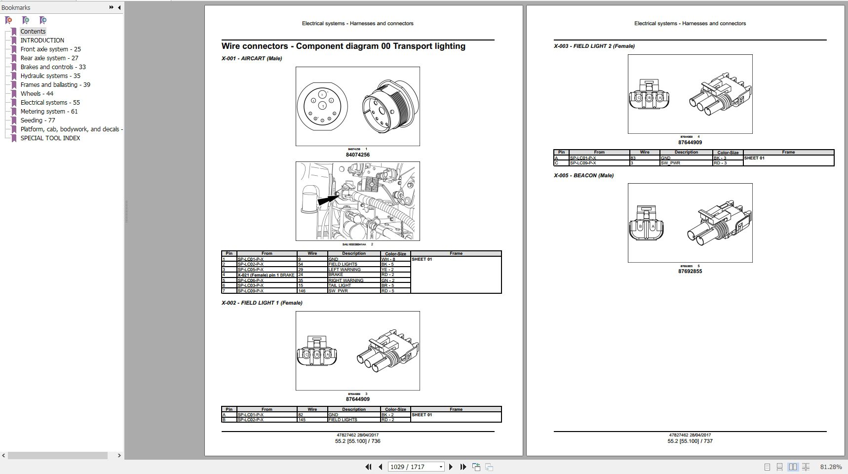 New Holland Air Cart P2350 P3440 P3550 P4460 P4580 P4760 P4950 Service Manual47827462 4