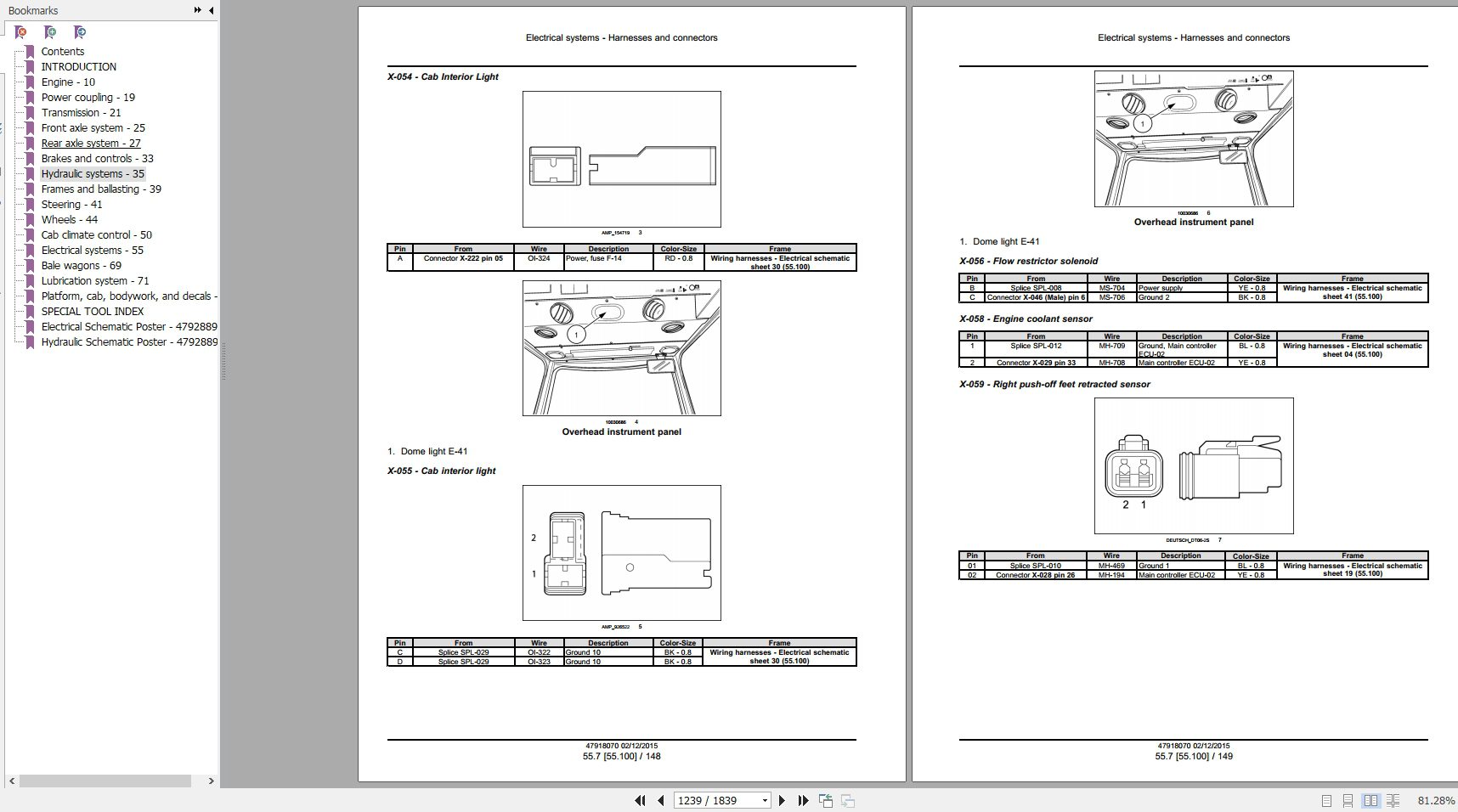 New Holland Bale Wagon H9870 H9880 Service Manual47918070 4