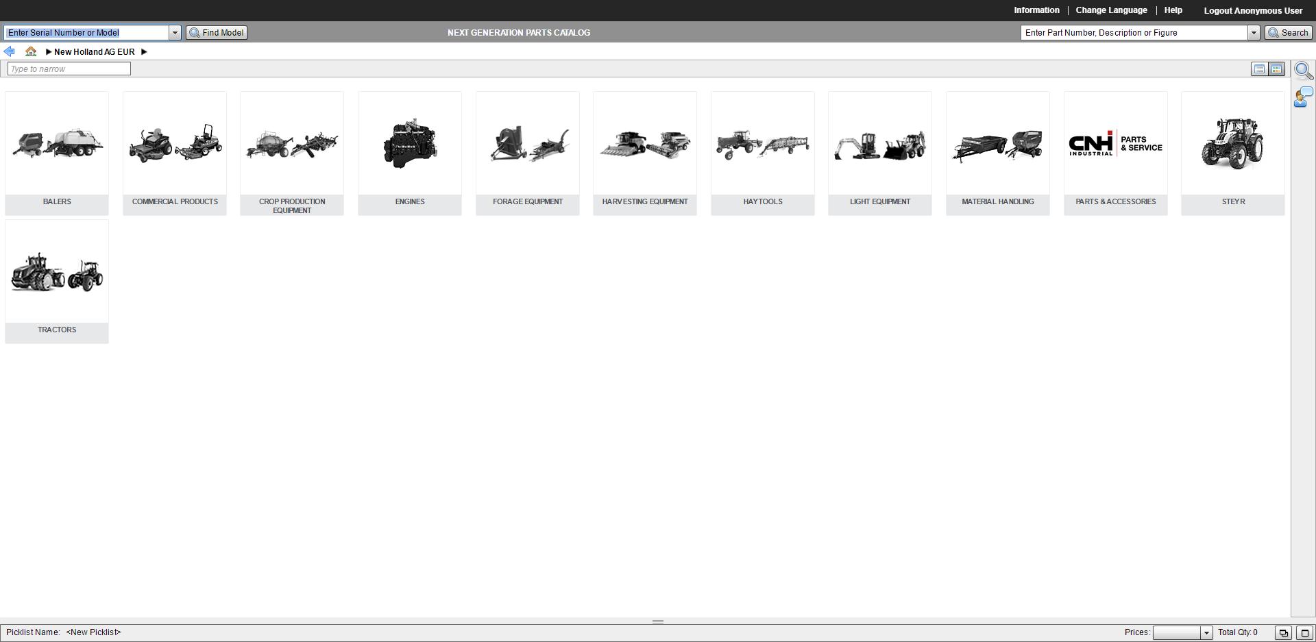 New Holland EPC AG Euro NGPC 072019 Next Generation Parts Catalog1