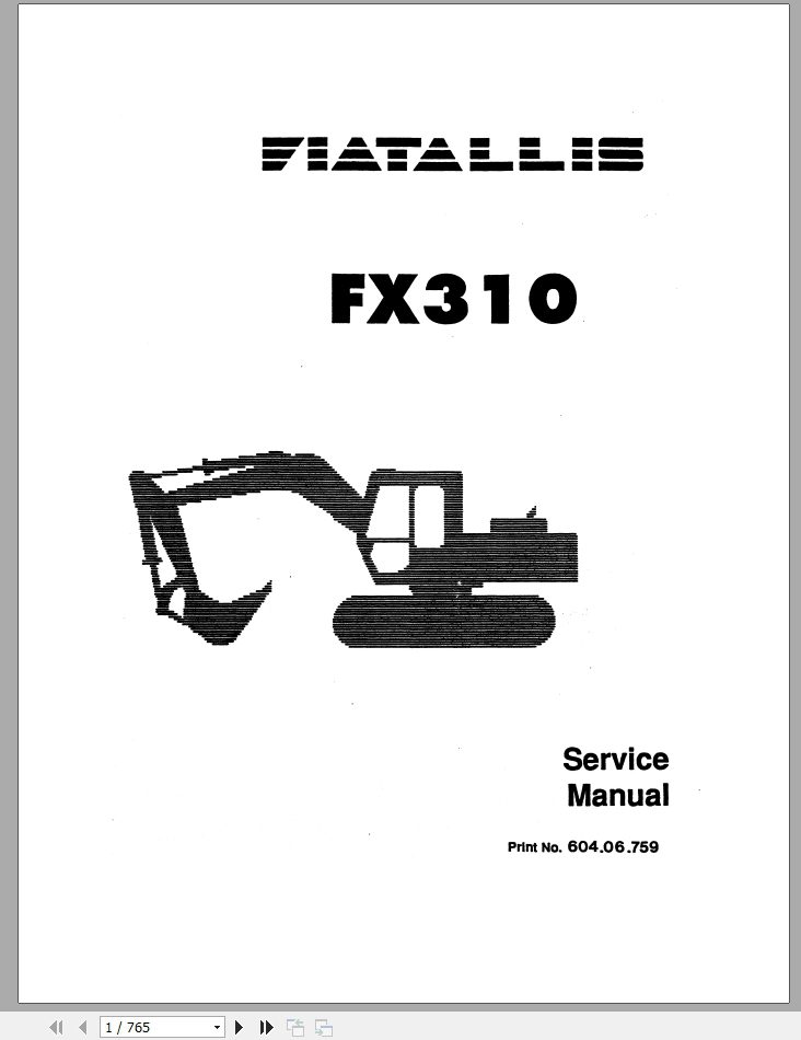 New Holland Fiatallis FX310 Service Manual60406759 1 1