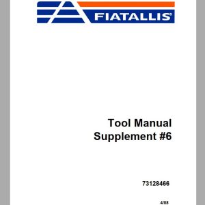 New Holland Fiatallis Tool Manual Supplement 673128466 1