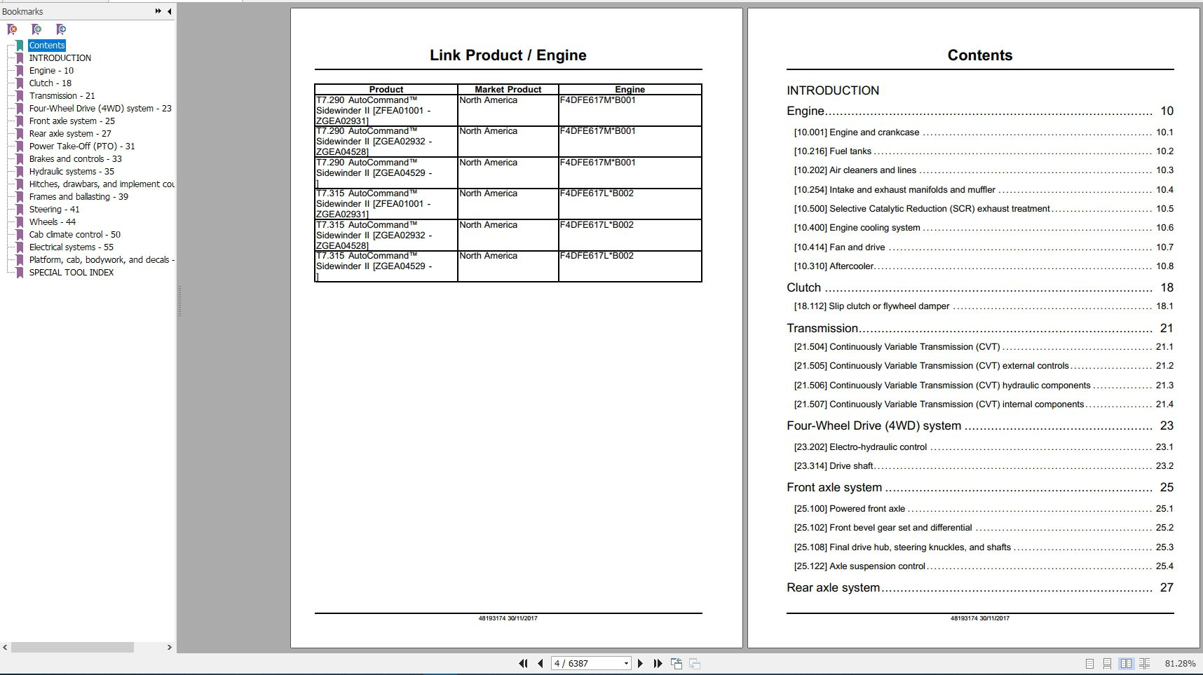 New Holland T7290 T7315 AutoCommandService Manual48193174 2