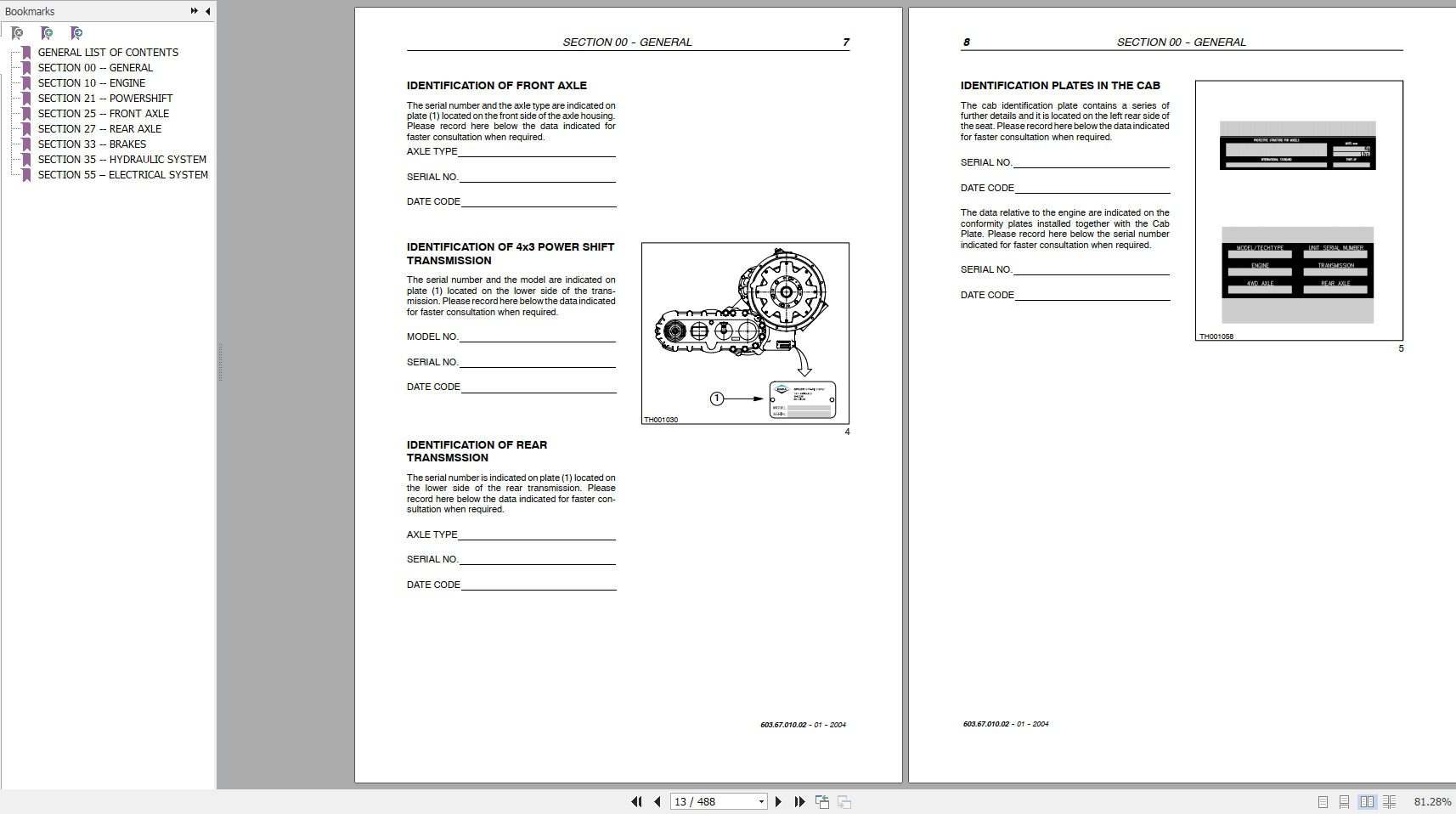 New Holland Telehandlers LM1340 LM1440 LM1740 Service Manual6036701002 2