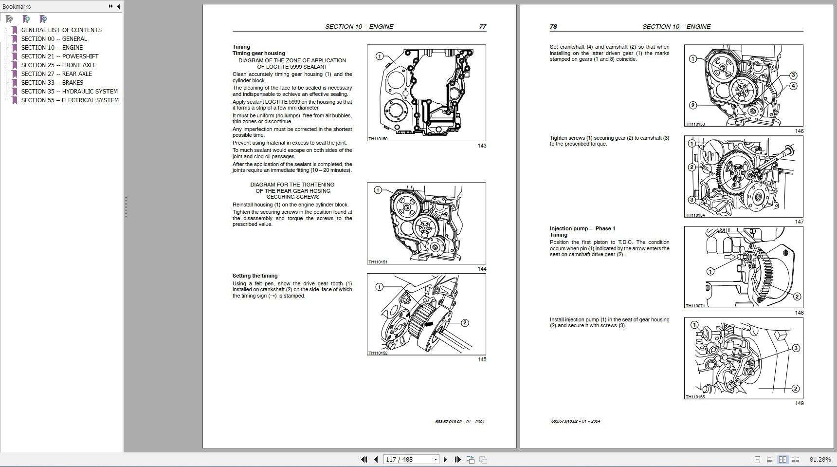 New Holland Telehandlers LM1340 LM1440 LM1740 Service Manual6036701002 3