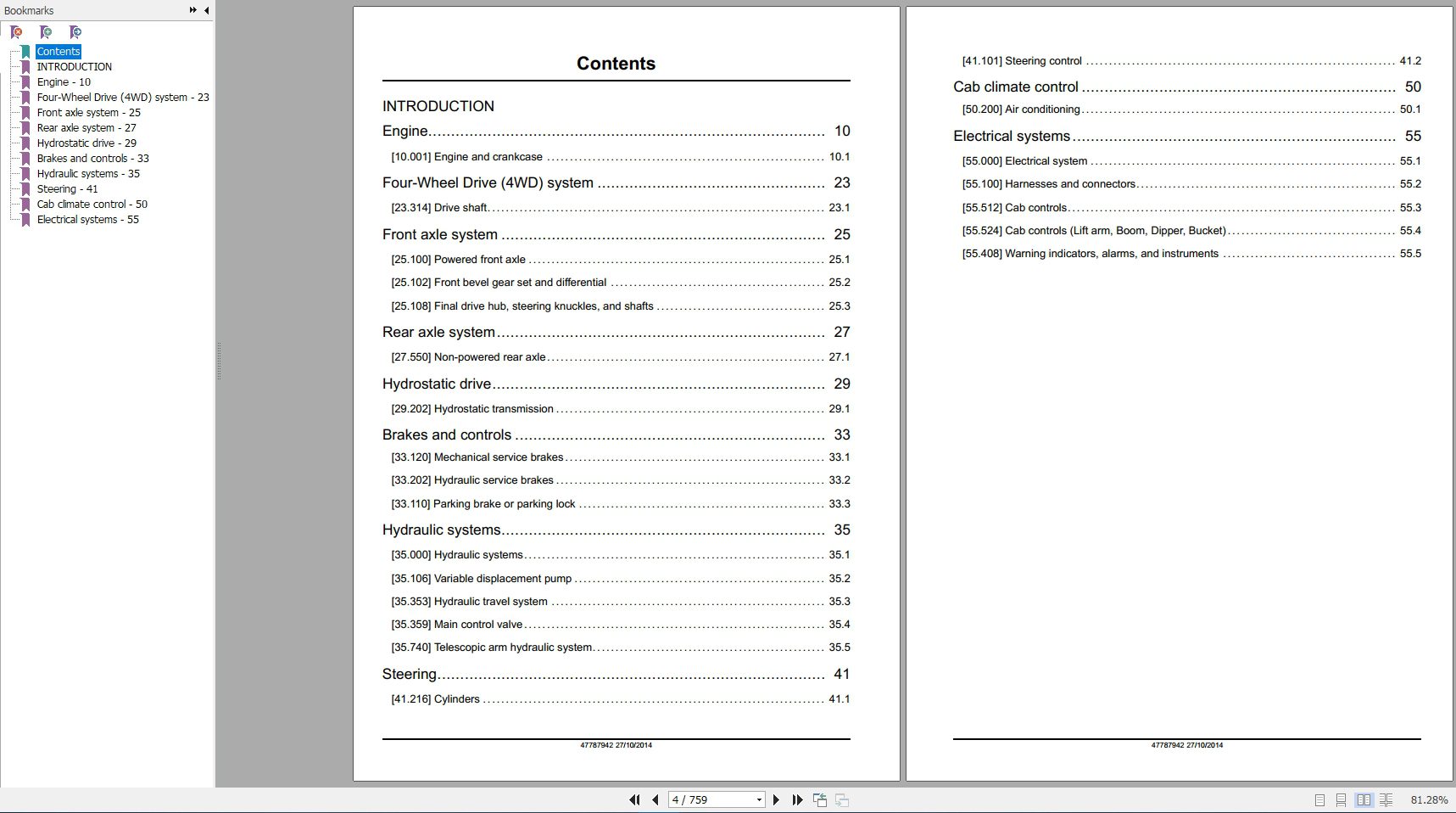 New Holland Telescopic Handler LM5020 LM5030 Service Manual47787942 2