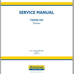 New Holland Tractor TD95D HC Service Manual48013264 1