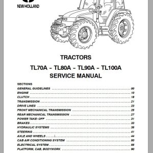 New Holland Tractor TL70A TL80A TL90A TL100A Service Manual6035451100 1