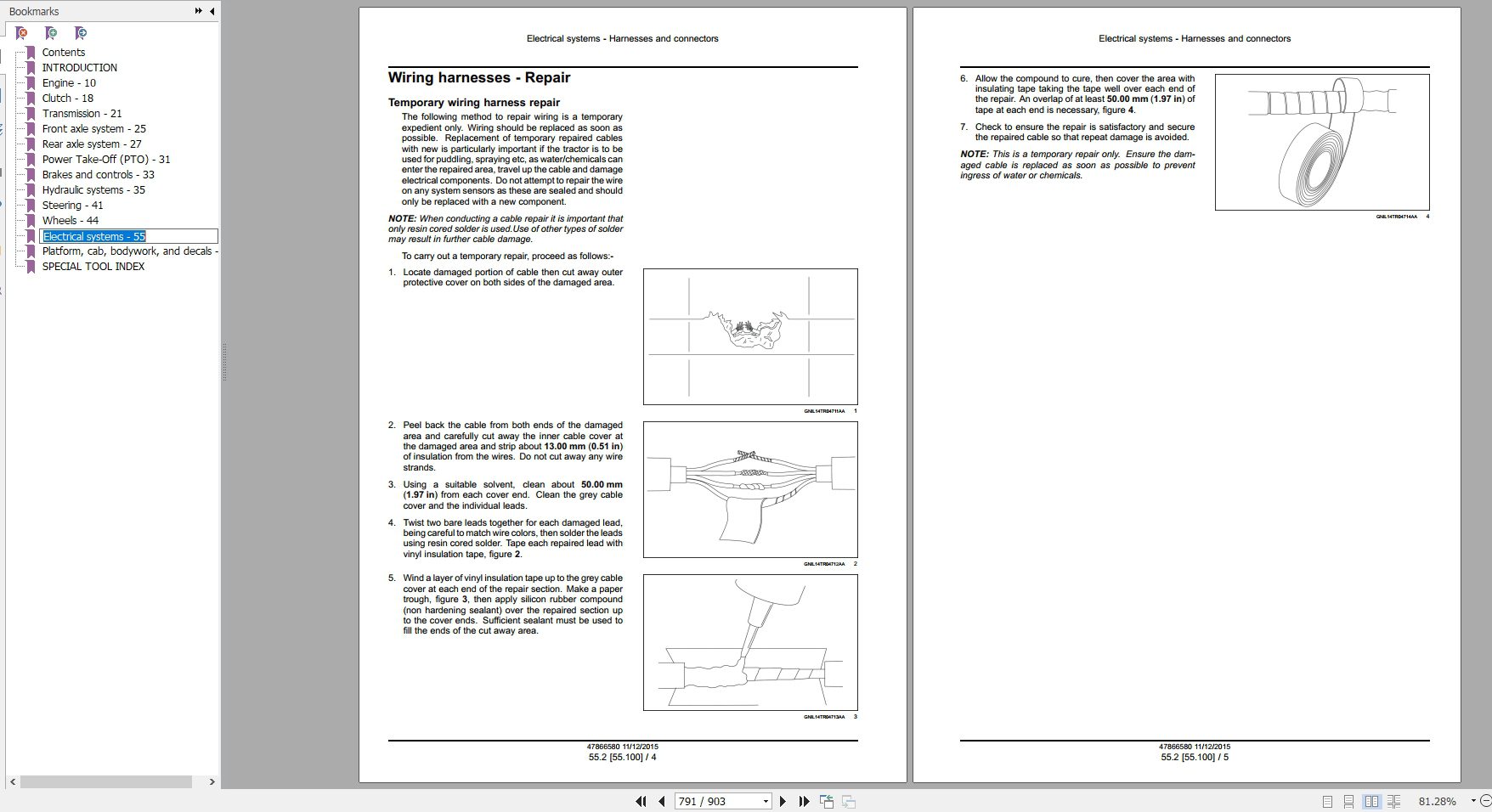 New Holland Tractor TT480 TT490 Service Manual47866580 4
