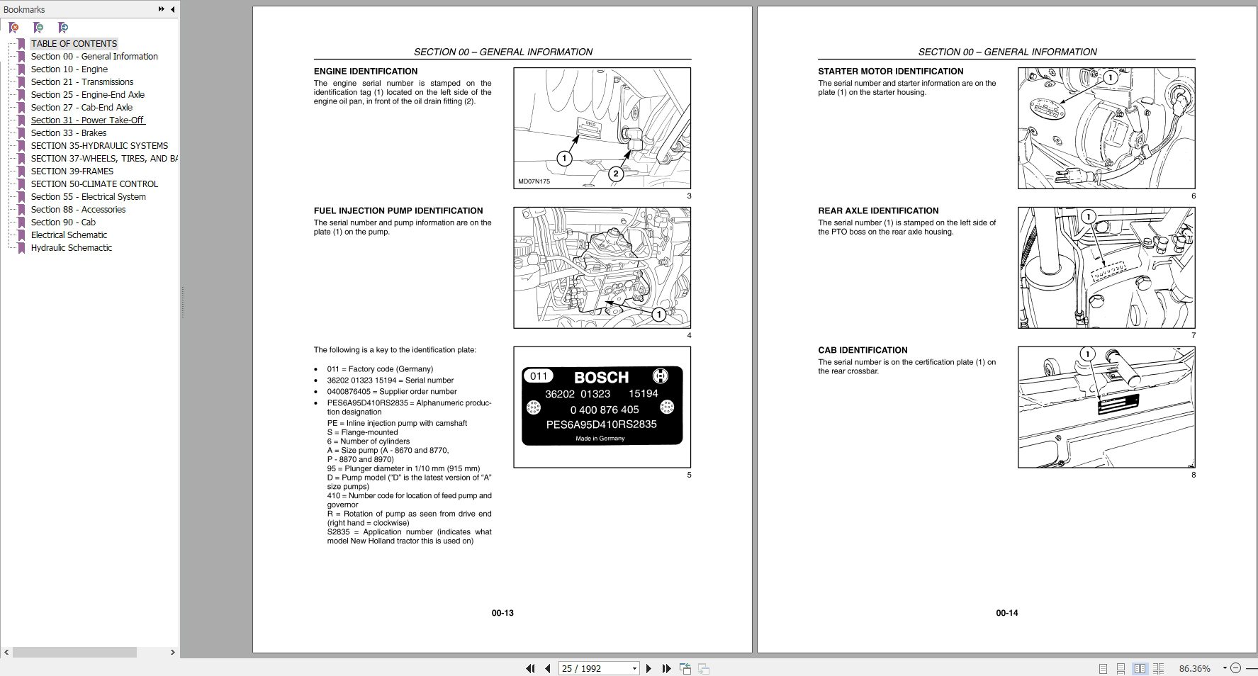 New Holland Tractor TV6070 Service Manual84127307 2