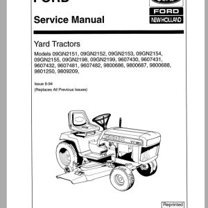 New Holland Yard Tractor 09GN Series Service Manual40215110 1