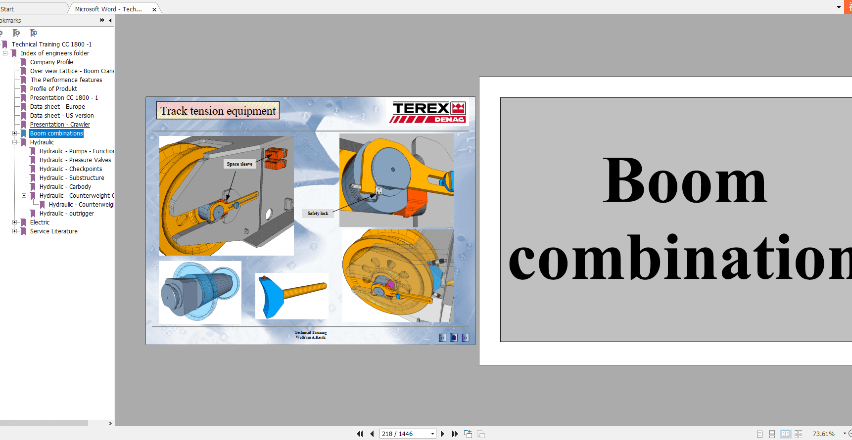 Terex Demag CC 1800 1 Crawler Crane Technical Manual 3