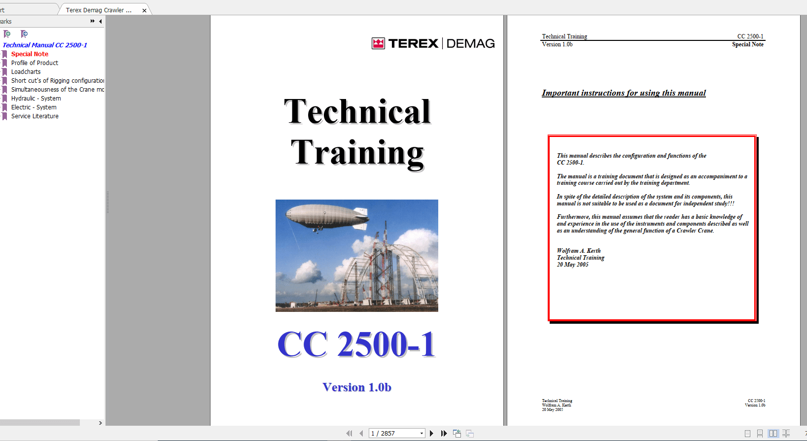 Terex Demag Crawler Crane CC 2500 1 Ver 1