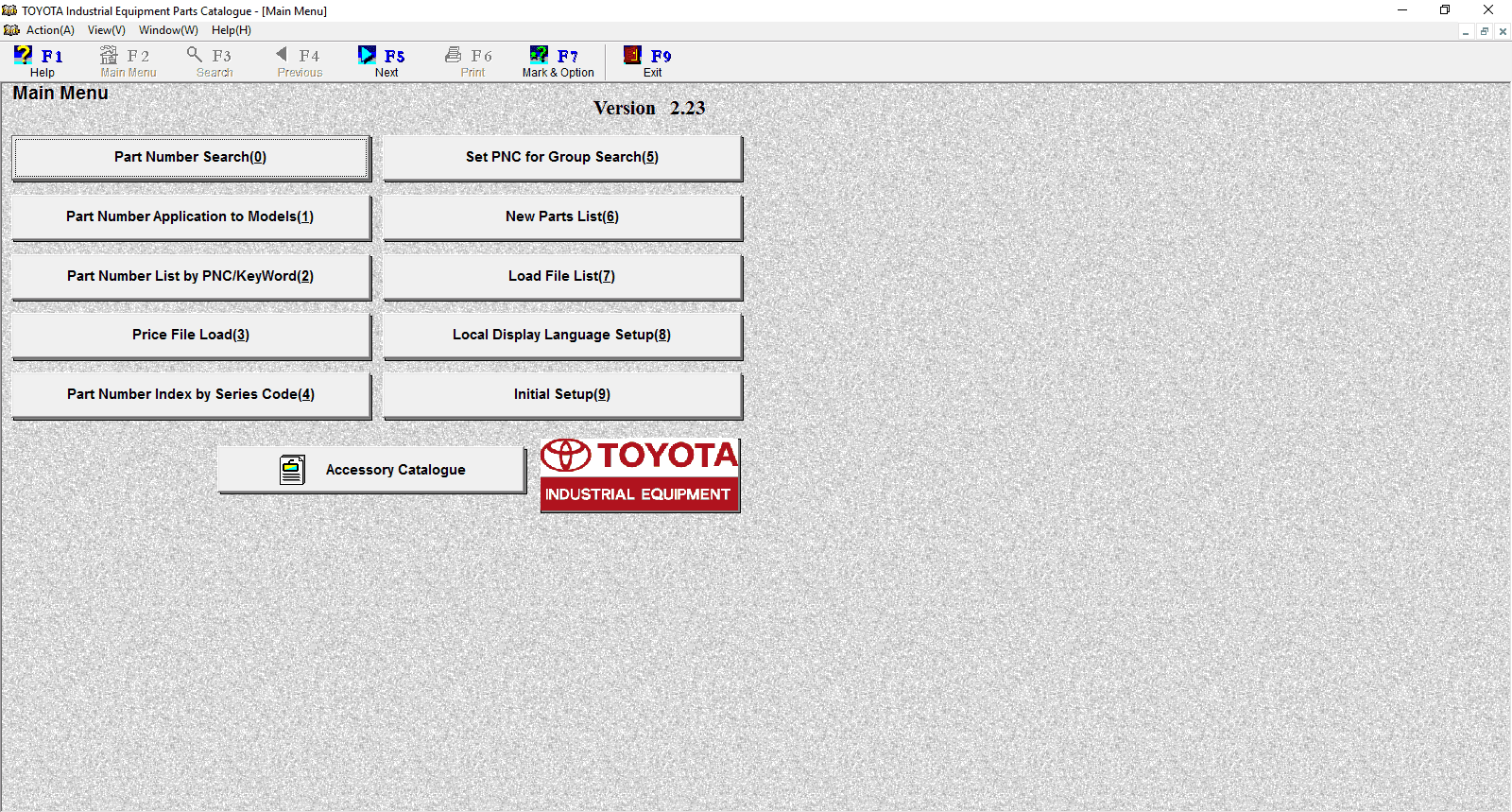 Toyota Industrial Equipment EPC v223 082019 9