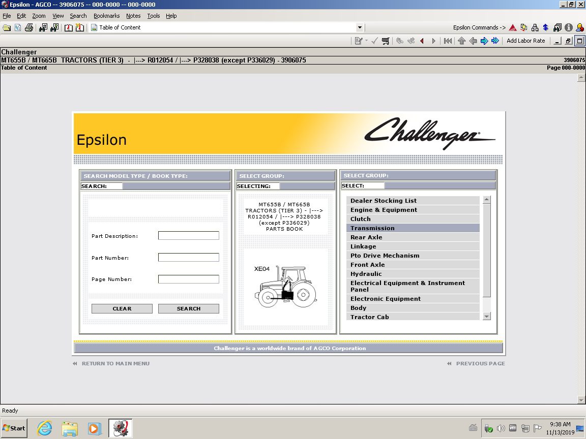 06 TransmissionAGCO AG Agricultural ALL Database EU UK Updated 012020