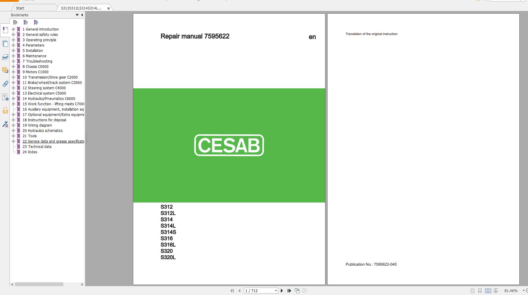 CESAB PARTS AND SERVICEMANUAL 28GB DVD PDF10