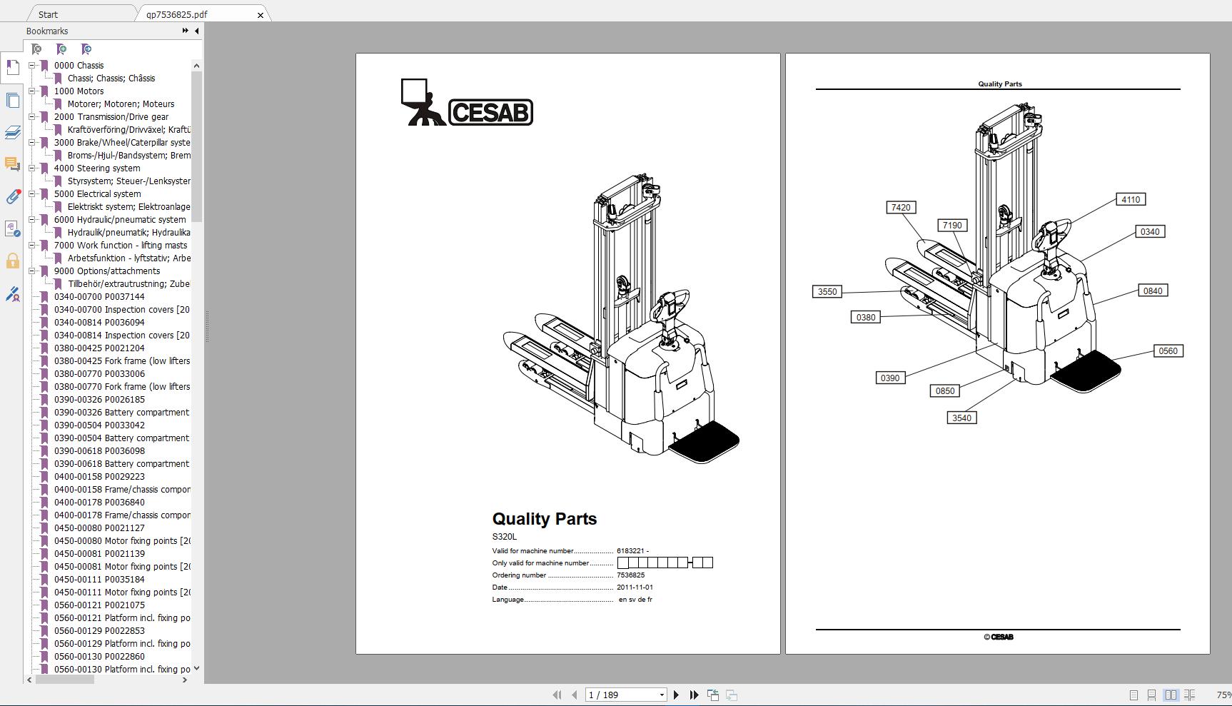 CESAB PARTS AND SERVICEMANUAL 28GB DVD PDF9