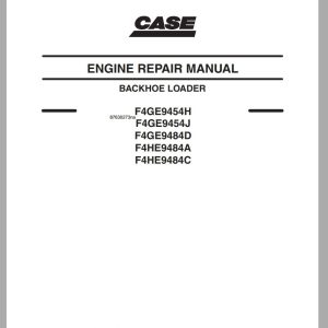 Case IH Backhoe Loader Engine Repair Manual87630273na 1