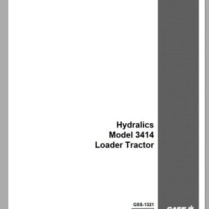 Case IH Loader Hydraulics Model 3414 Service ManualGSS 1321 1