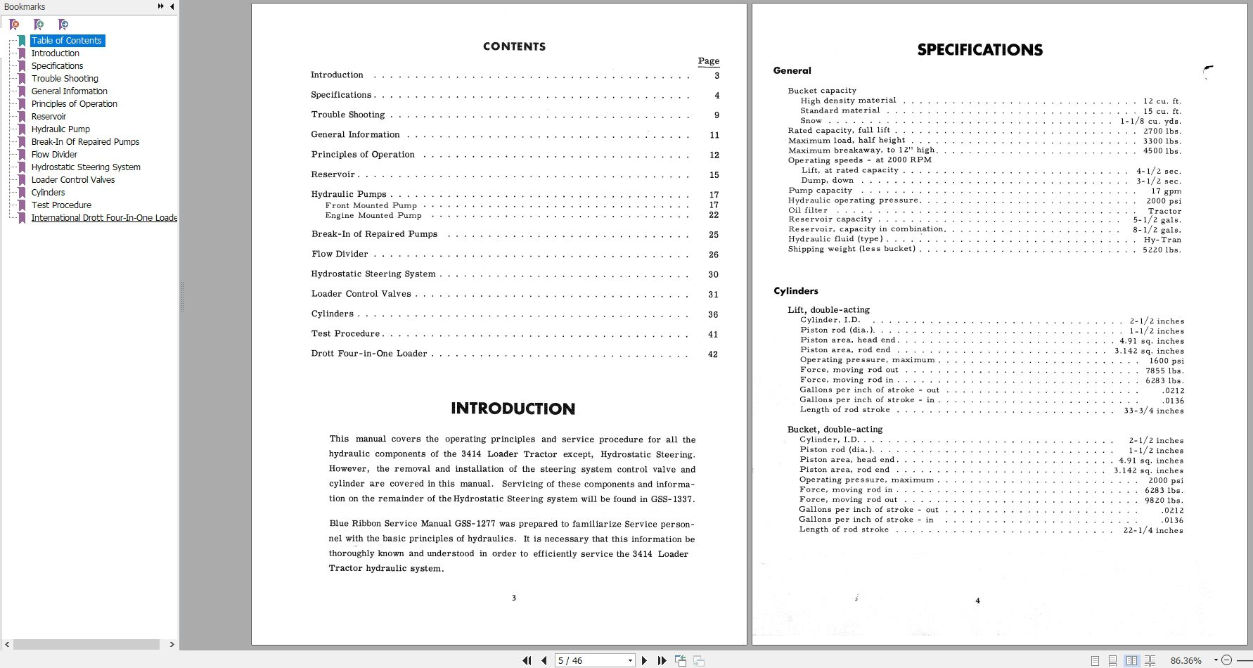 Case IH Loader Hydraulics Model 3414 Service ManualGSS 1321 2