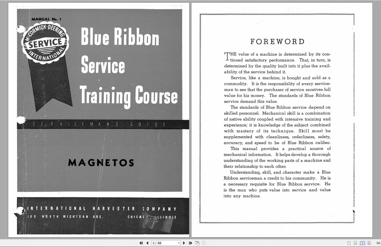 Case IH Tractor Blue Ribbon Service traning Course Magnetos Service ManualCHS 27 2