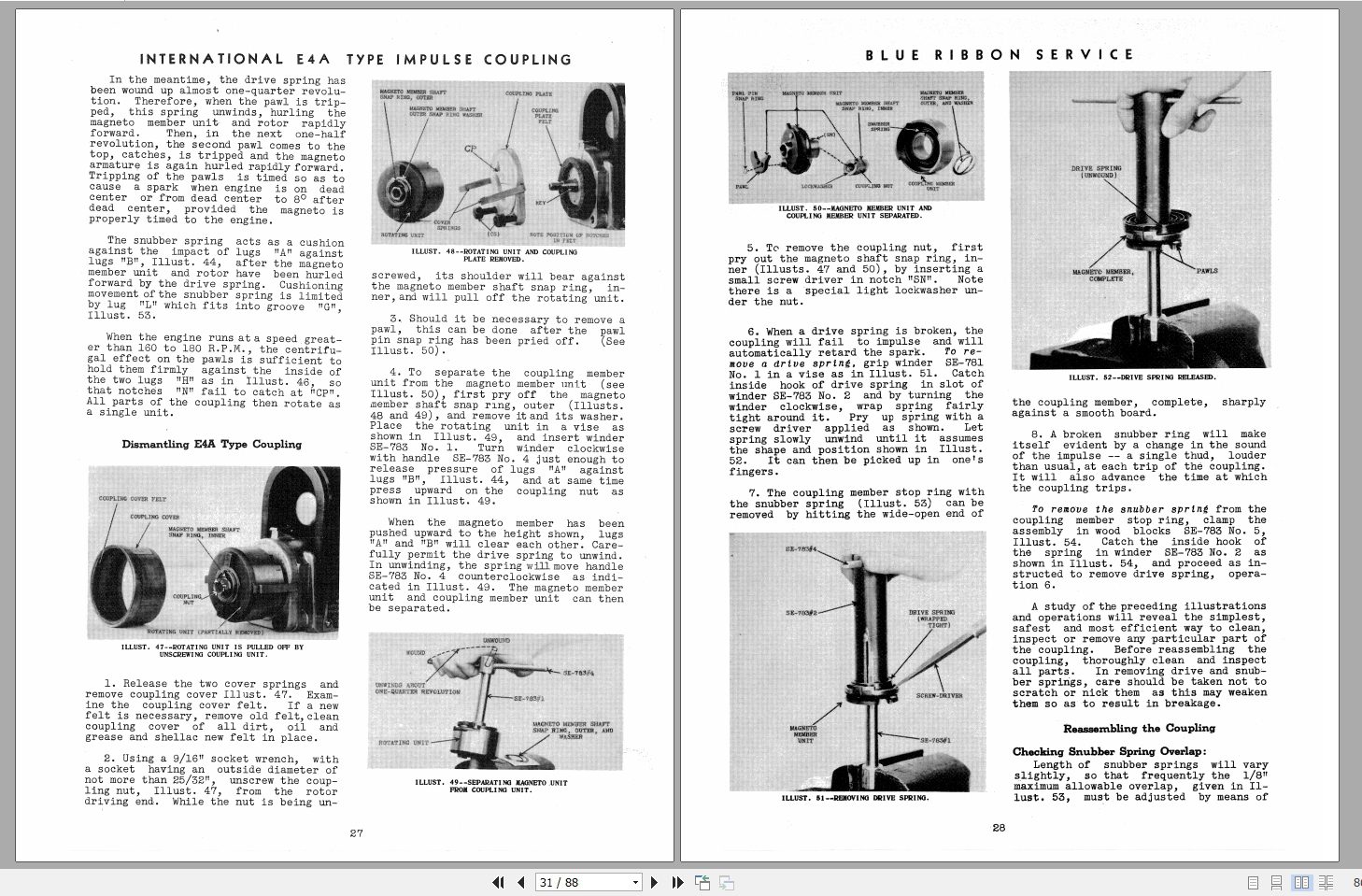 Case IH Tractor Blue Ribbon Service traning Course Magnetos Service ManualCHS 27 3