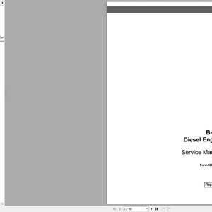 Case IH Tractor Engine Diesel B 275 Service ManualGSS1244 1