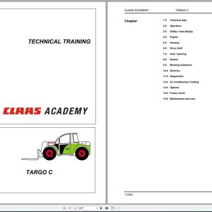 Class Telehandler TARGO C Series Service Training2