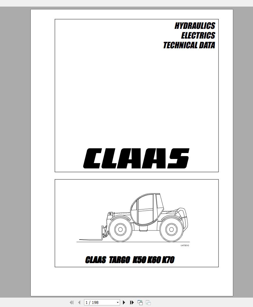 Class Telehandler TARGO K50 K60 K70 Service Training4