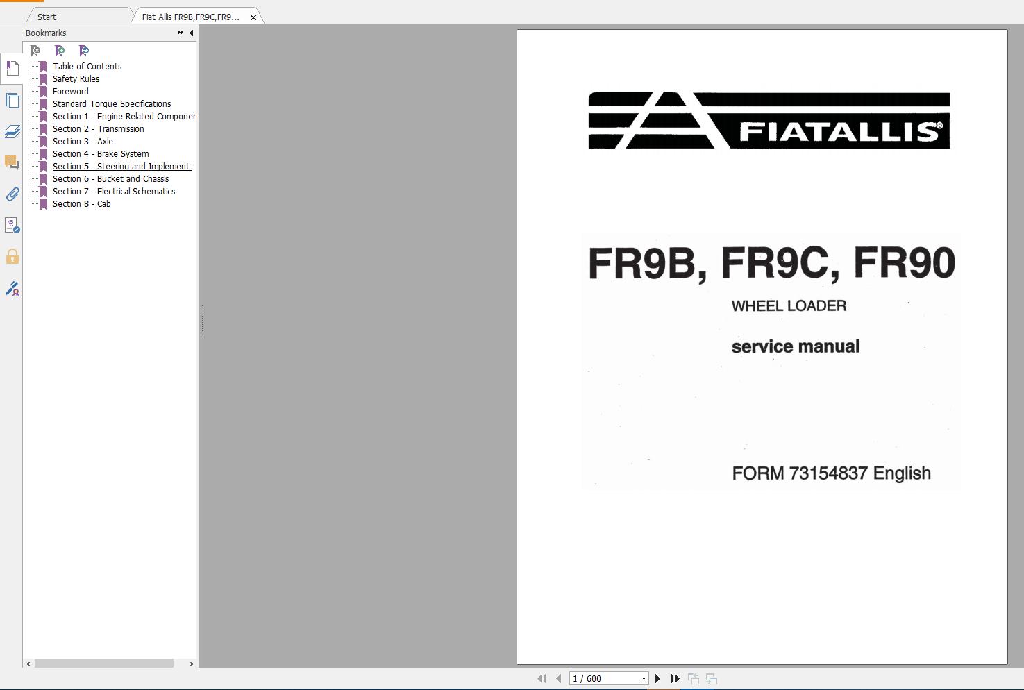 FIAT ALLIS WHEEL LOADER SERVICE MANUAL PDF4 1