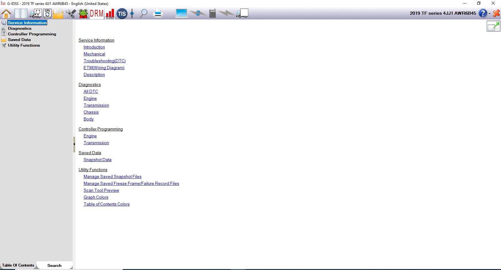 Isuzu G IDSS Diagnostic Service System 1120193