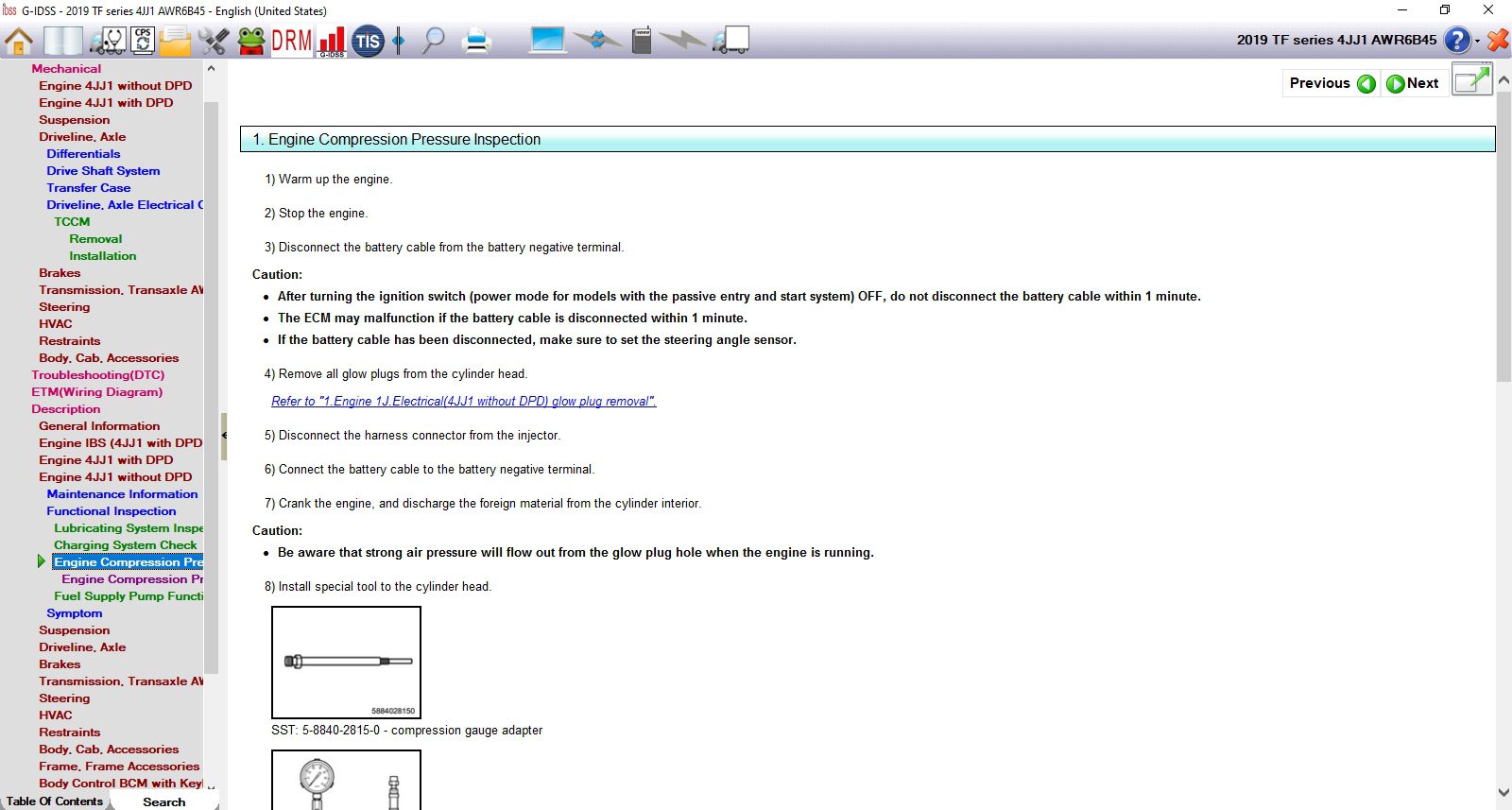 Isuzu G IDSS Diagnostic Service System 1120196