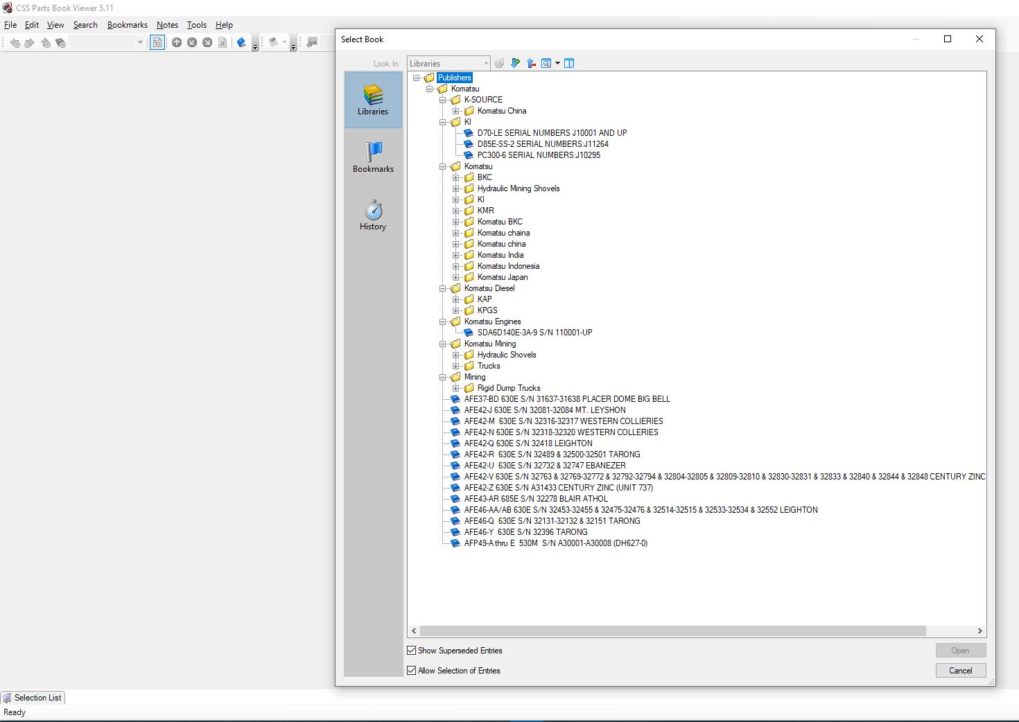 Komatsu EPC Linkone CSS Parts Vewer 511 102019JAPAN0